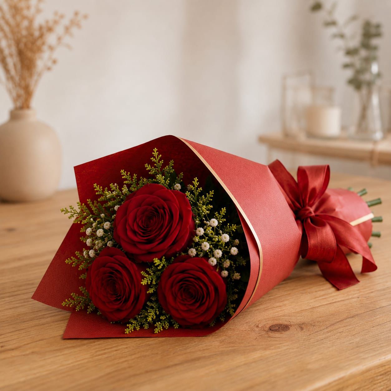 Buqu� 03  rosas importada