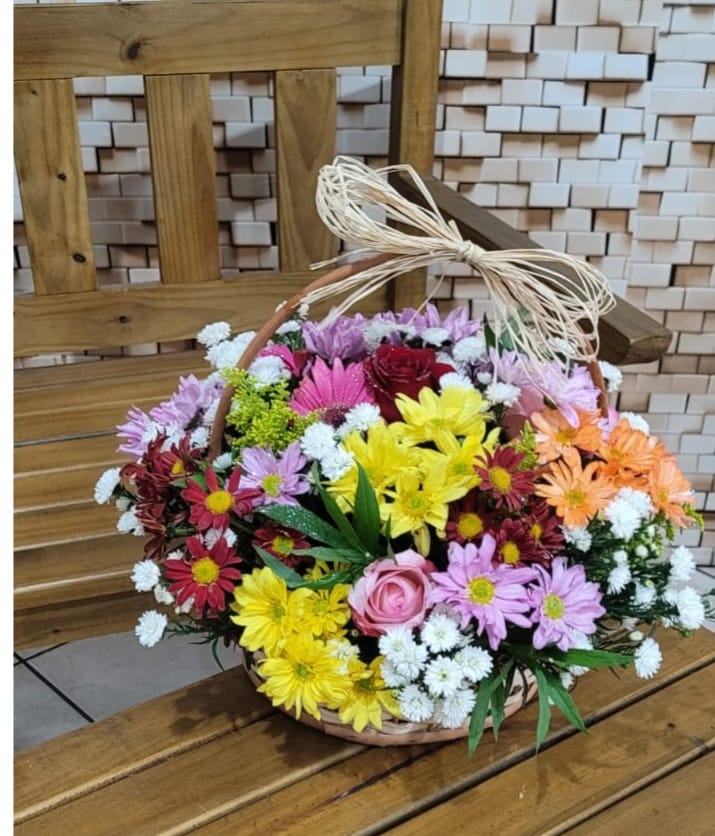 Cestas com Flores