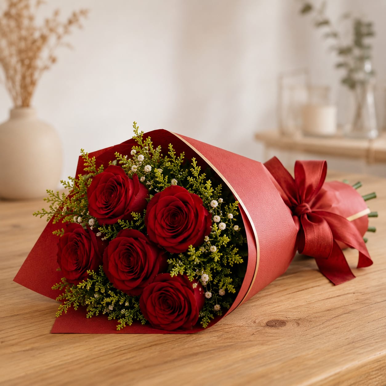 Buqu�s com Rosas