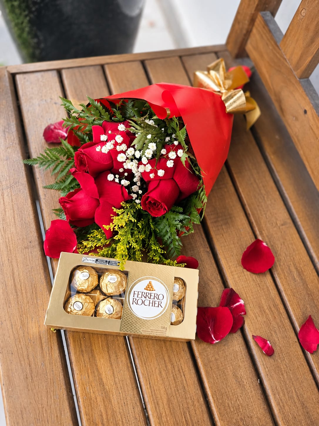 Kits com Flores e Chocolates